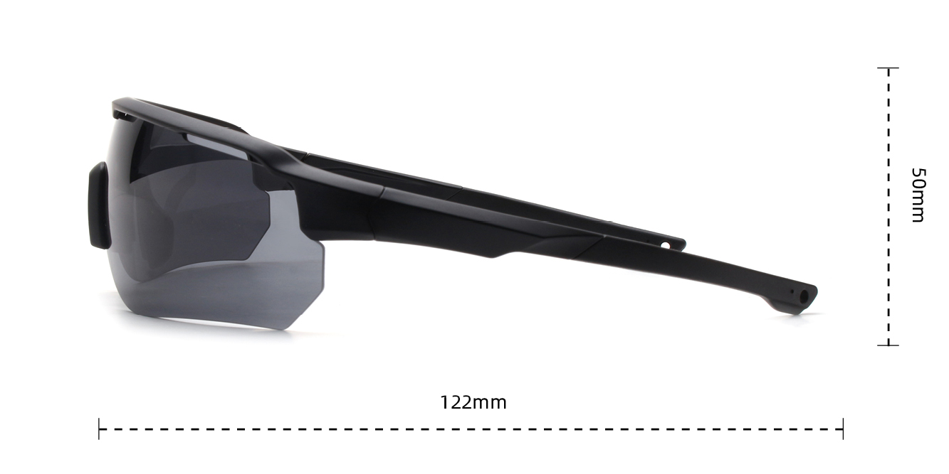 Gafas de sol para correr con aire - Vista lateral