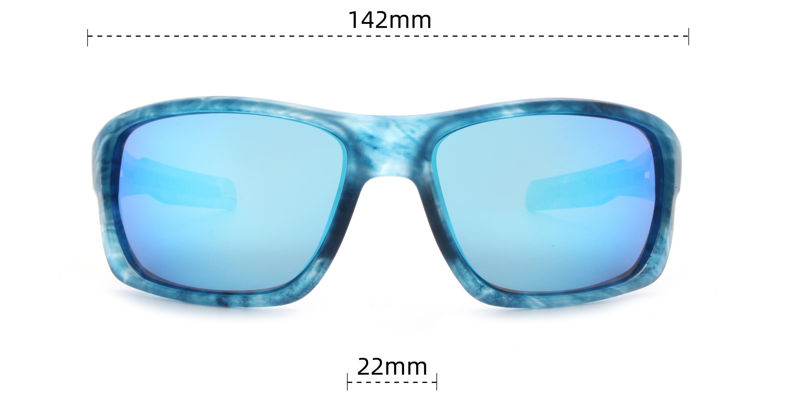 Gafas polarizadas azul glaciar - Vista frontal